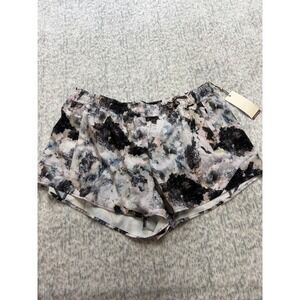 CALIA Womens Infinity Run Shorts XL Abstract Marble Mid Rise NEW